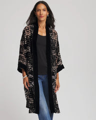 Art Deco Burnout Kimono BLACK - Chico's for sale