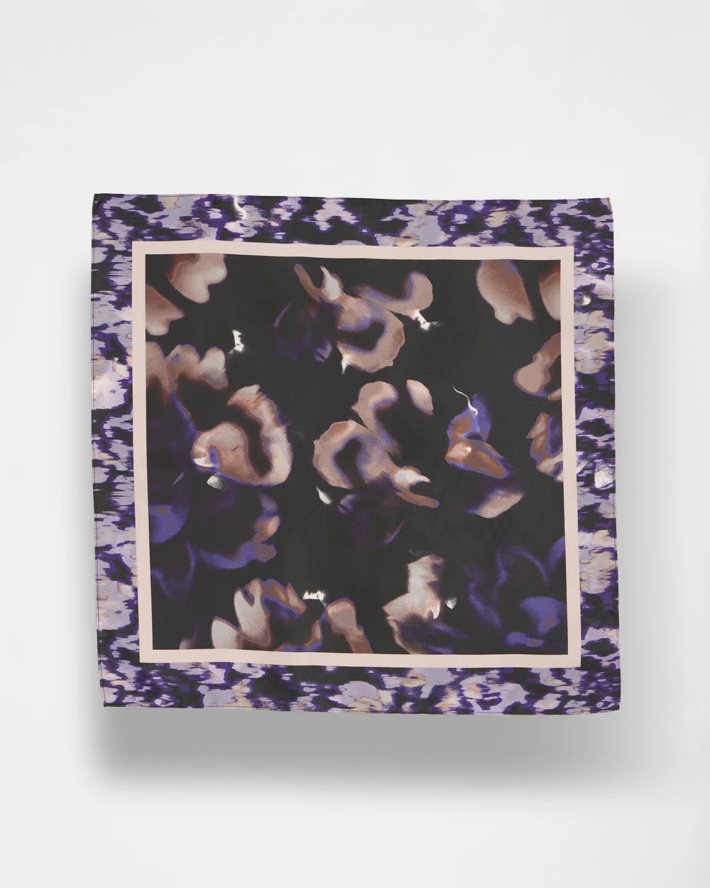 Fjord Flora Square Neckerchief Scarf BLACK - Chico's discount