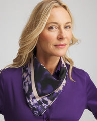 Fjord Flora Square Neckerchief Scarf BLACK - Chico's discount