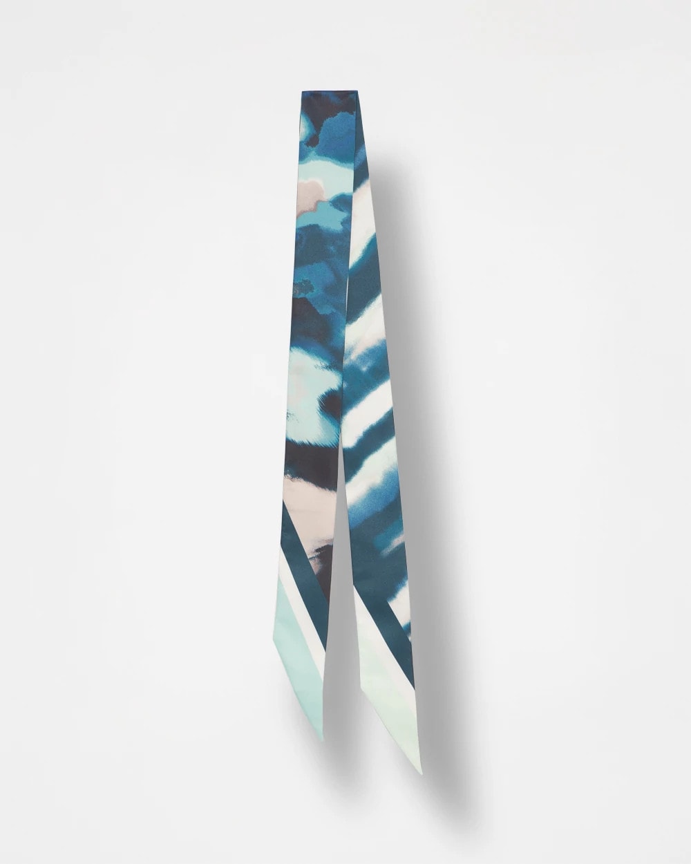 Skylight Double-Sided Skinny Scarf TEAL SHADOW - Chico's sale