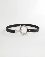 Silver Toggle Trouser Belt BLACK/SILVER - Chico's US