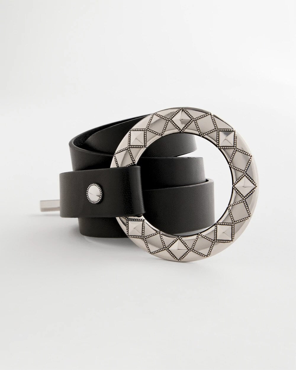 Silver Toggle Trouser Belt BLACK/SILVER - Chico's US