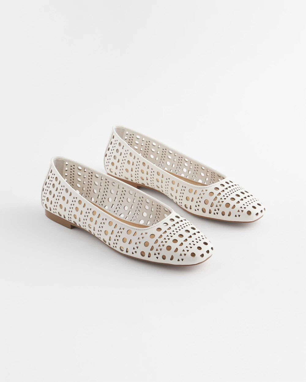 Cutout Ballet Flats ALABASTER - Chico's near me