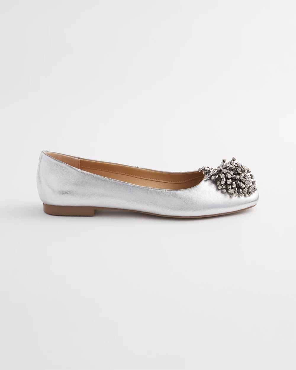 Omega Beaded Ballet Flats METALLIC - Chico's outlet