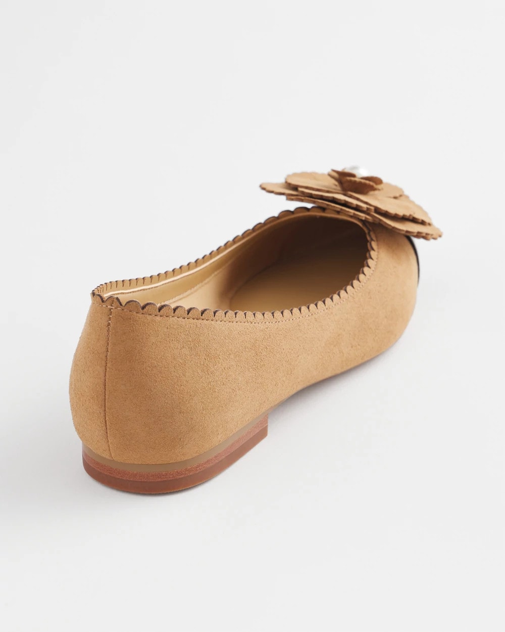Microsuede Ballet Flats CARAMEL APPLE - Chico's outlet