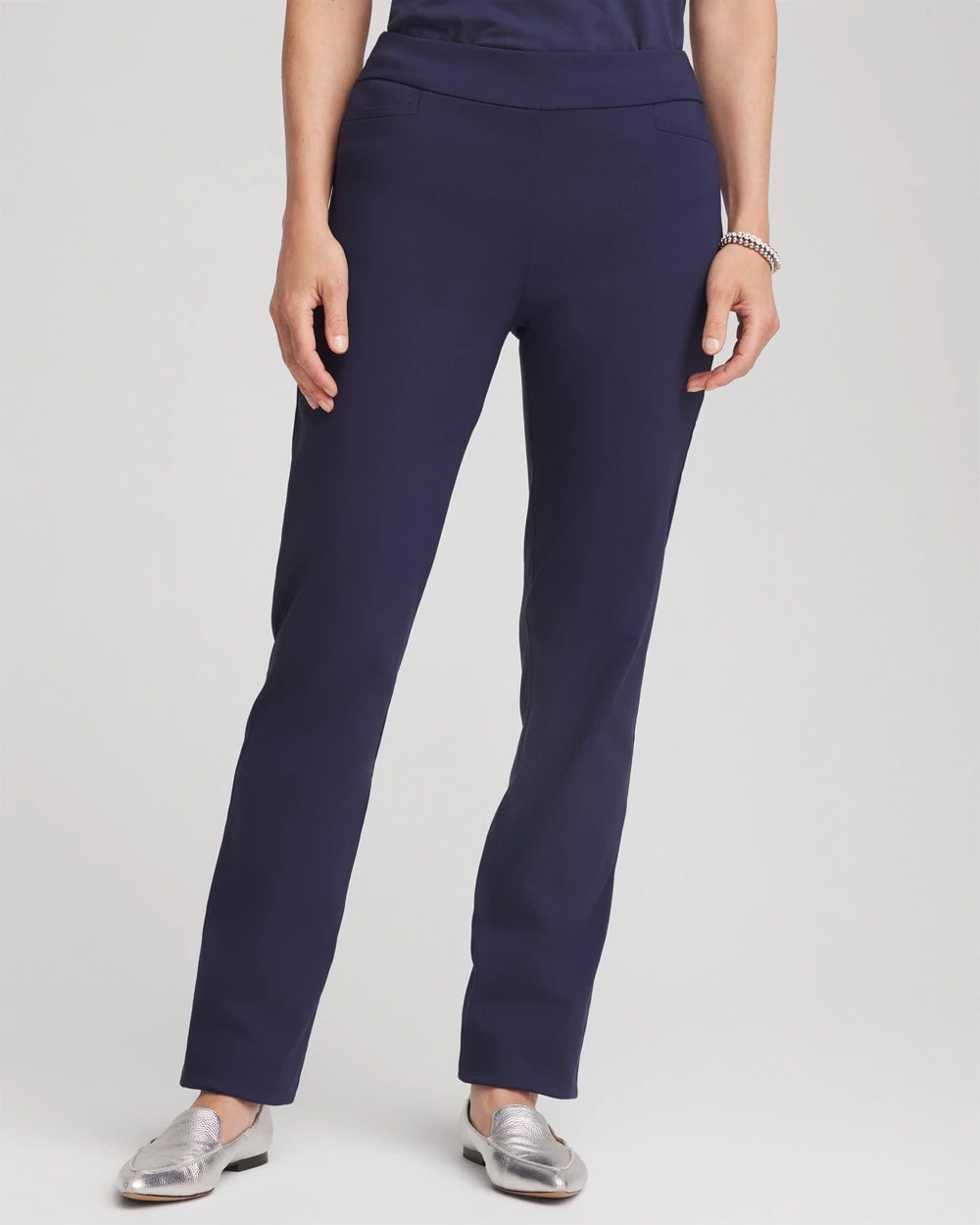 Petite Brigitte™ Slim Pull-On Pants PASSPORT BLUE - Chico's for sale