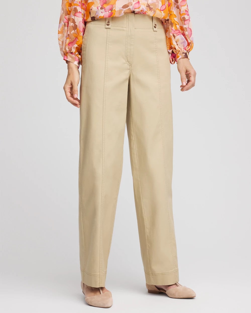 Petite Canvas Cargo Wide-Leg Pants WILD TRUFFLE - Chico's near me