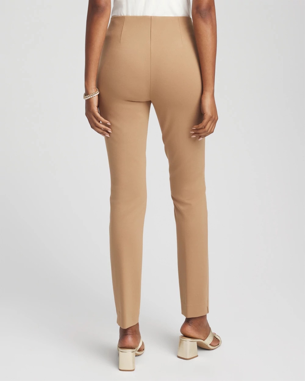 Petite Juliet Slim Trim Detail Ankle Pants CARAMEL APPLE - Chico's online
