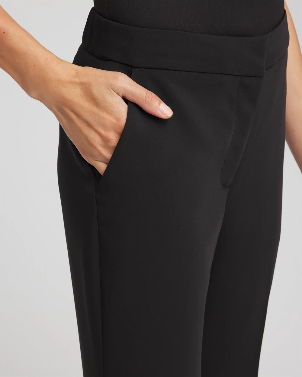 Petite Crepe Flared Trouser Pants BLACK - Chico's near me