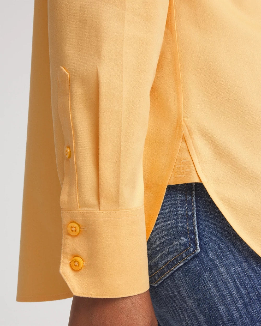 No Iron™ Stretch-Sateen Shirt GOLDEN CHAMOIS - Chico's near me