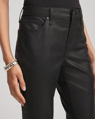 Coated Girlfriend Cropped Flared Jeans BLACK - Chico's discount