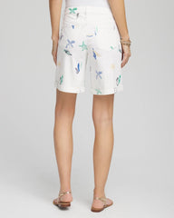 Girlfriend Cuffed Swing Denim Shorts ALABASTER - Chico's near me